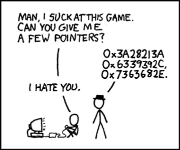 XKCD Pointers Comic (xkcd 138)